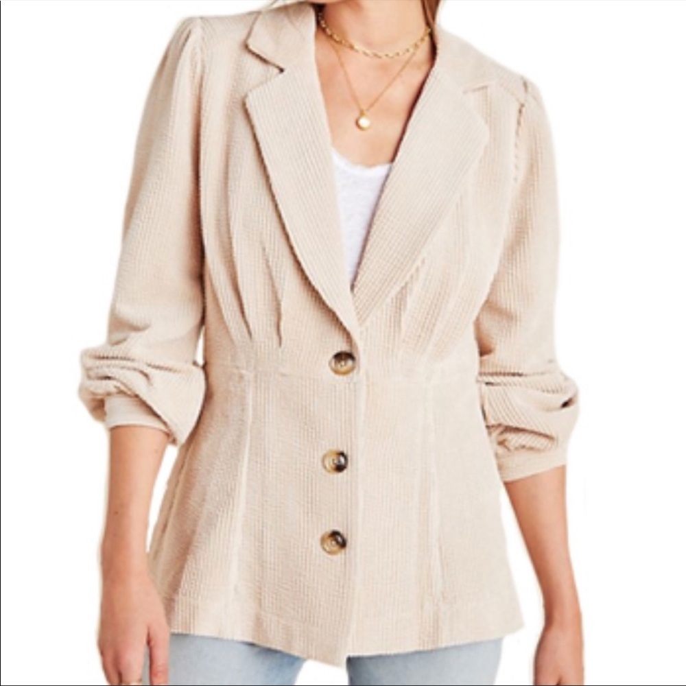 Current Air Sand Ribbed Courtney blazer